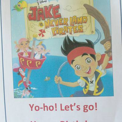 Jake & the Neverland Pirates Birthday Party