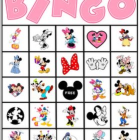 Minnie Mouse Bingo {Disney Birthday}