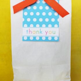 Party Bags {Printable Thank You Gift}