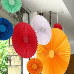 Pleated Paper Party Decorations {DIY Decorations}