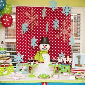 Snowman Winter ONE-derland Party {First Birthday}