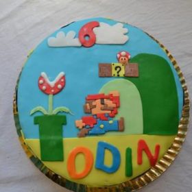 Super Mario Cake {Birthday Cake}