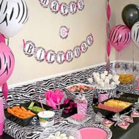 Zebra Diva Birthday Party Ideas {Birthday Party Ideas for Girls}