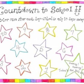 Back to School Countdown Printable!