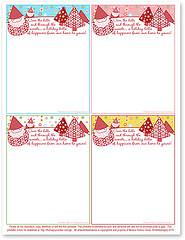 Christmas Gnome Notepad {Printable}