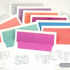 DIY Envelope Liners {Free PAttern}