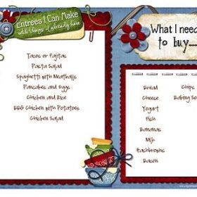 EZ Kitchen Menu Planner