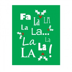 Fa La La Print {Free printable}