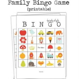 Family Bingo Printable  {Printable Bingo Cards}