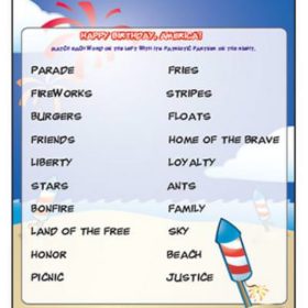 Fourth of July Patriotic Matching Game {printable}