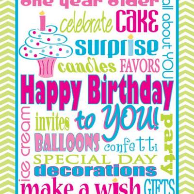 Satisfied Birthday Subway Artwork No cost Printable Idea Junkie image about Subway Art Printable titled Joyful Birthday Subway Artwork Free of charge Printable Idea Junkie