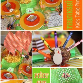 Free Kids' Thanksgiving Table Printables {Thanksgiving Fun}