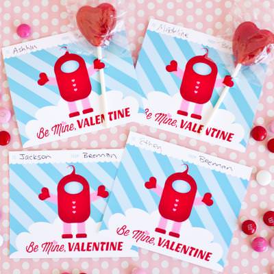 Free Printable Space Valentine