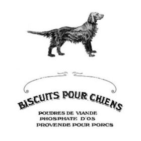 French Dog Biscuit Label Printable Transfer {Free Printables}