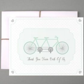 From Both of Us Bicycle Thank You Cards {Free Printable Cards}