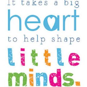 "It takes a Big Heart" Teacher Sign {Free Printable}