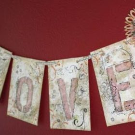 LOVE Banner Free Printable