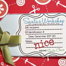 Naughty or Nice Printable Gift Tags {Christmas Printable Gift Tags}