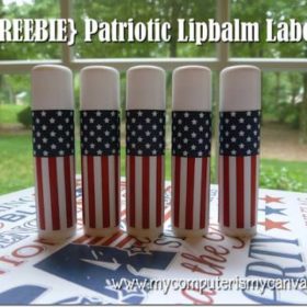 Patriotic Lipbalm Labels