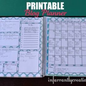 Printable Blog Planner {Blogging Tips}