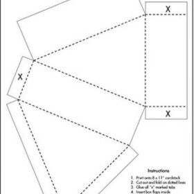 Printable Cake Box Template {Printable Template}