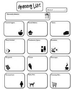 printable grocery list tip junkie