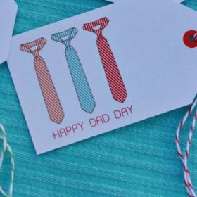 Printable Necktie Gift Tags