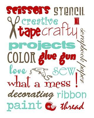 Printable Subway Art For Your Craft Room – Tip Junkie