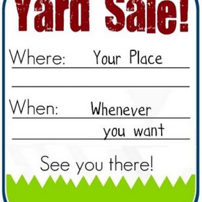 Printable Yard Sale Sign {Free Printable Sign} Tip Junkie