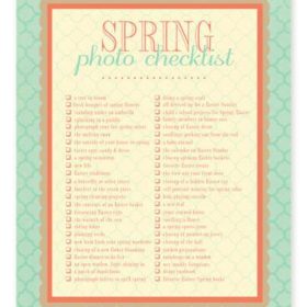 Spring Photo Checklist {free printable}