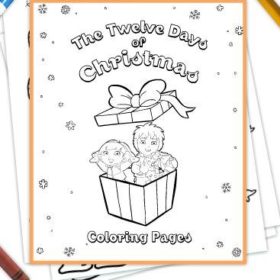 Twelve Days of Christmas Coloring Pages