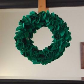 St. Patricks Day Felt Wreath {to-make}