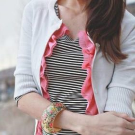 DIY Ruffle Cardigan {Tops}