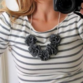 DIY Ruffle Necklace {Pendants}