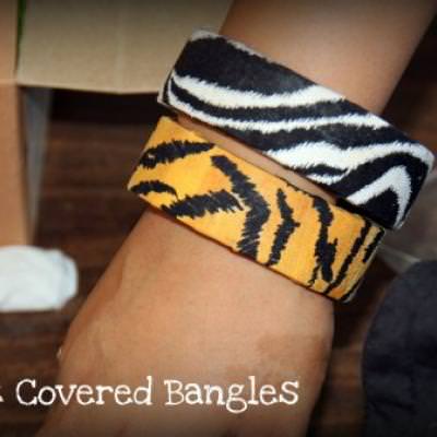 Embellish Wood Bangle Bracelets