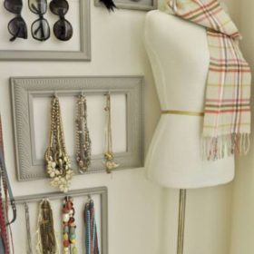 Necklace Storage and Display {Jewelry}