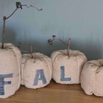 Fall Linen Pumpkins {Harvest Crafts}
