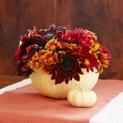 Pumpkin Vase {Decorating for Fall}