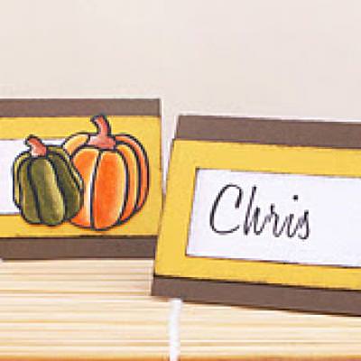 Thanksgiving Place Cards {Setting Tables}