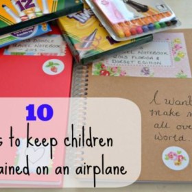 10 Ways to Keep Kids Entertained on a Flight {Travel}