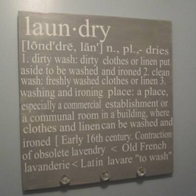 Ballard Inspired Laundry Sign {Laundry Room}