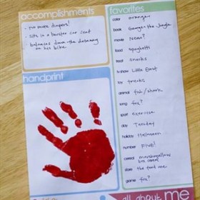 Birthday Interview Printable {Memorabilia}