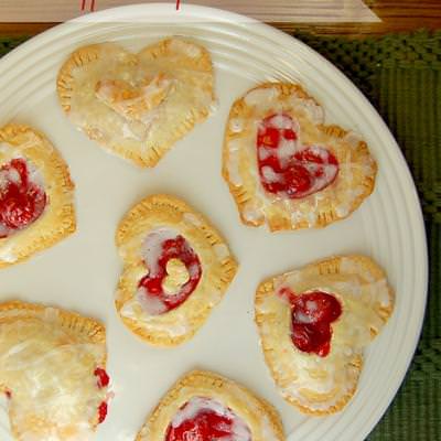 Cherry and Cream Cheese Heart Pies {Valentines Day Recipes}