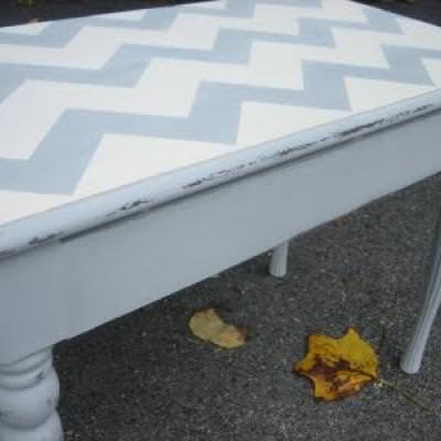 Chevron Striped Bench {Benches}