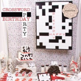 Crossword Birthday Party {adult party ideas}