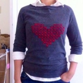 Custom Cross-Stitch Sweater {Clothing}