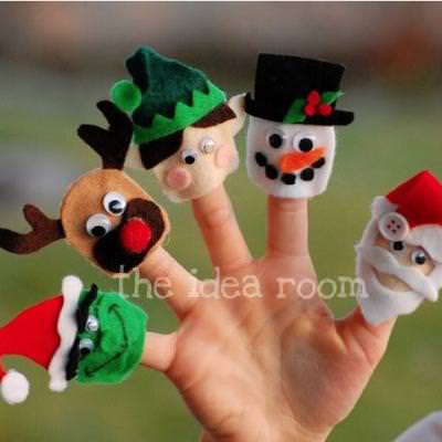 christmas finger puppets printable