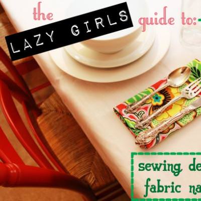 DIY Fabric Napkins {Entertaining}