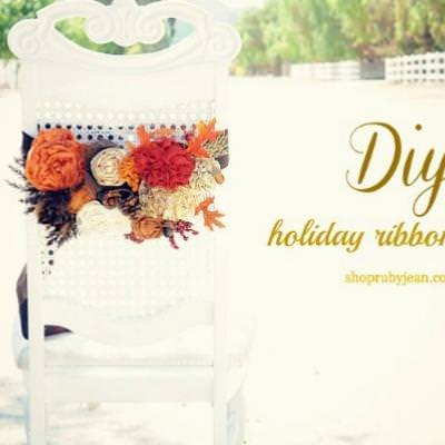 DIY Fall Ribbon Sash {fall crafts}