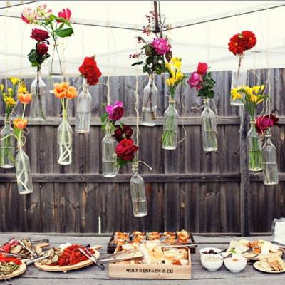 diy hanging flowers